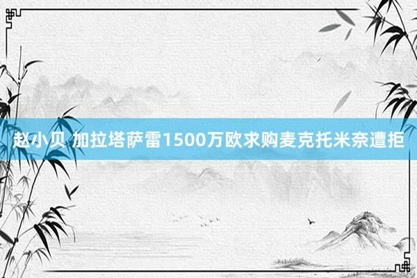 赵小贝 加拉塔萨雷1500万欧求购麦克托米奈遭拒