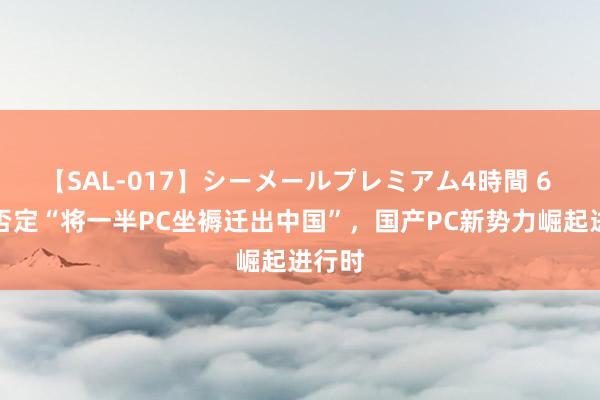 【SAL-017】シーメールプレミアム4時間 6 惠普否定“将一半PC坐褥迁出中国”，国产PC新势力崛起进行时