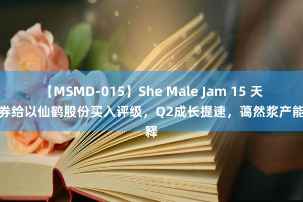 【MSMD-015】She Male Jam 15 天风证券给以仙鹤股份买入评级，Q2成长提速，蔼然浆产能开释