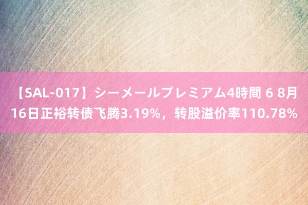 【SAL-017】シーメールプレミアム4時間 6 8月16日正裕转债飞腾3.19%，转股溢价率110.78%