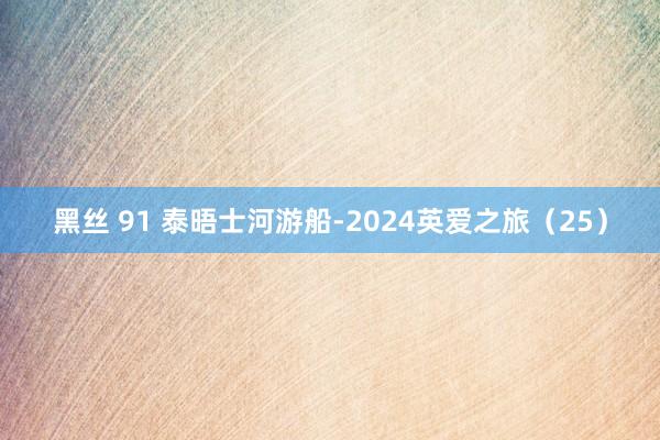 黑丝 91 泰晤士河游船-2024英爱之旅（25）