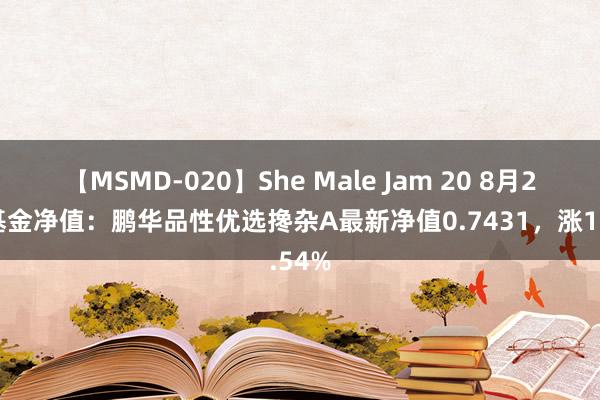 【MSMD-020】She Male Jam 20 8月23日基金净值：鹏华品性优选搀杂A最新净值0.7431，涨1.54%