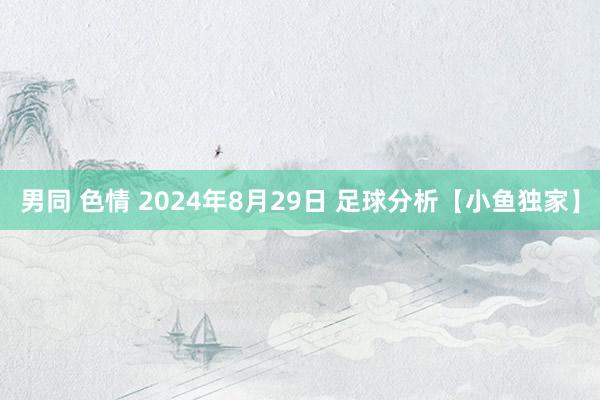 男同 色情 2024年8月29日 足球分析【小鱼独家】