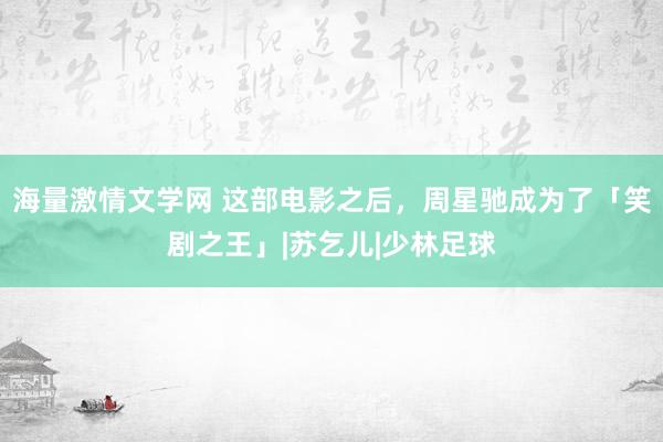 海量激情文学网 这部电影之后，周星驰成为了「笑剧之王」|苏乞儿|少林足球